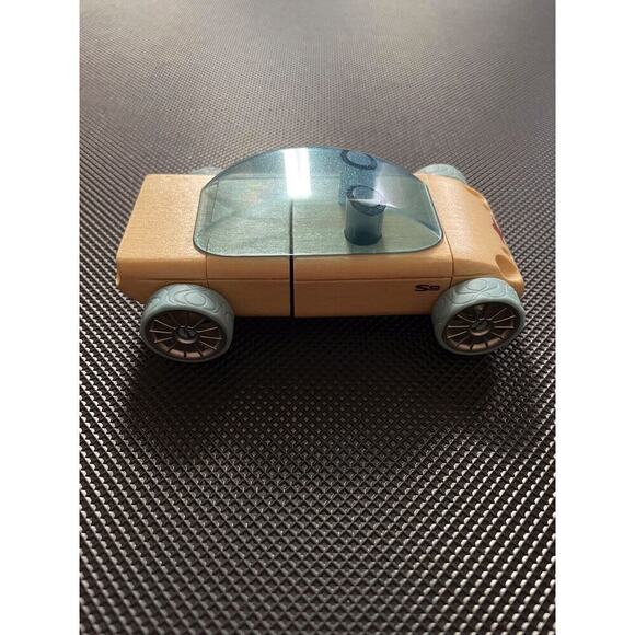 Calello Authentic Automoblox - Teal (light) Blue Car Wood toy - Picture 3 of 8